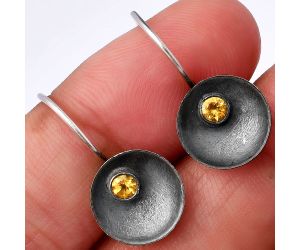 Citrine Earrings SDE79068 E-1241, 3x3 mm
