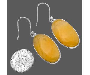Honey Aragonite Earrings SDE79554 E-1001, 14x26 mm