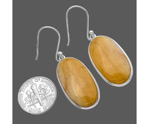 Honey Aragonite Earrings SDE79559 E-1001, 14x25 mm
