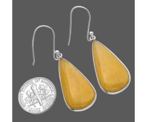 Honey Aragonite Earrings SDE79560 E-1001, 13x27 mm