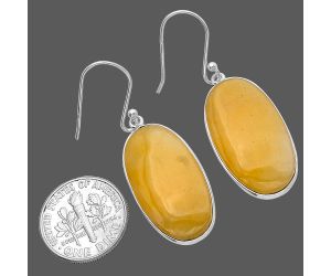 Honey Aragonite Earrings SDE79561 E-1001, 14x26 mm