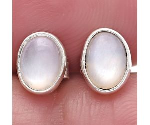 Srilankan Moonstone Stud Earrings SDE81079 E-1016, 7x5 mm