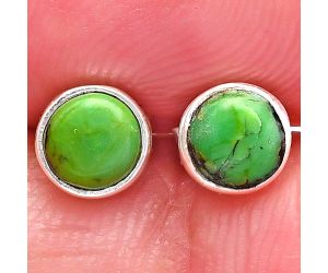 Green Matrix Turquoise Stud Earrings SDE81201 E-1016, 5x5 mm
