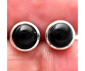 Black Onyx Stud Earrings SDE81390 E-1018, 6x6 mm
