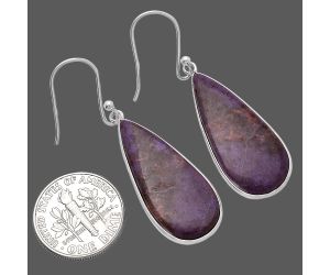 Lavender Jade Earrings SDE81741 E-1001, 13x29 mm