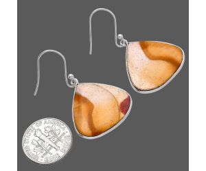 Red Mookaite Earrings SDE81751 E-1001, 21x22 mm