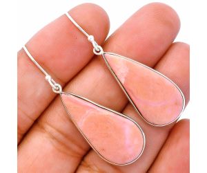 Pink Opal Earrings SDE81876 E-1001, 14x29 mm