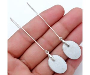 White Scolecite Earrings SDE82815 E-1089, 15x20 mm