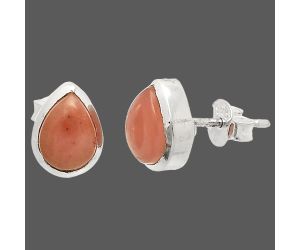 Guava Quartz Stud Earrings SDE83527 E-1018, 6x8 mm