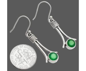 Green Onyx Earrings SDE83579 E-1046, 6x6 mm