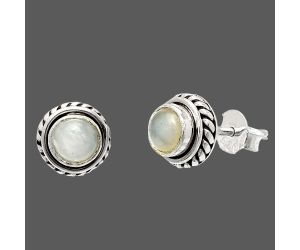 Srilankan Moonstone Stud Earrings SDE83675 E-1245, 5x5 mm