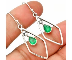 Green Onyx Earrings SDE83778 E-1216, 5x7 mm