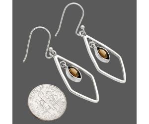 Smoky Quartz Earrings SDE83796 E-1216, 4x8 mm