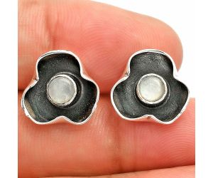 Srilankan Moonstone Stud Earrings SDE83834 E-1247, 5x5 mm