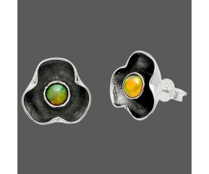 Ethiopian Opal Stud Earrings SDE83844 E-1247, 5x5 mm