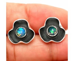 Ethiopian Opal Stud Earrings SDE83845 E-1247, 5x5 mm