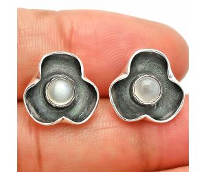 Srilankan Moonstone Stud Earrings SDE83849 E-1247, 5x5 mm