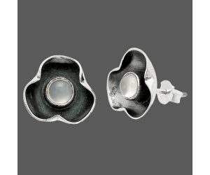 Srilankan Moonstone Stud Earrings SDE83849 E-1247, 5x5 mm