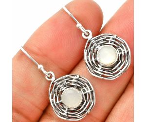 Srilankan Moonstone Earrings SDE84267 E-1222, 6x6 mm