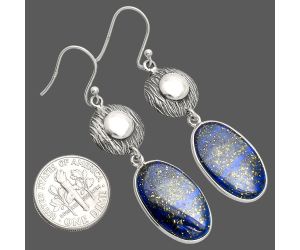 Lapis Lazuli Earrings SDE84286 E-1077, 13x21 mm