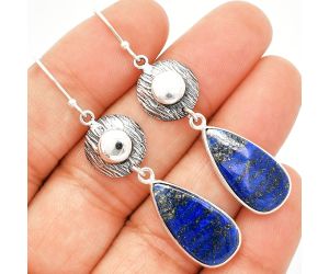 Lapis Lazuli Earrings SDE84292 E-1077, 11x22 mm