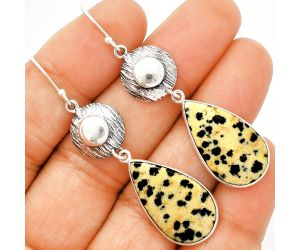 Dalmatian Earrings SDE84307 E-1077, 14x24 mm