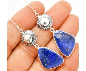 Lapis Lazuli Earrings SDE84335 E-1077, 15x22 mm