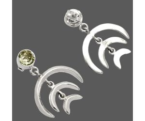 Prasiolite (Green Amethyst) Earrings SDE84350 E-1249, 6x6 mm