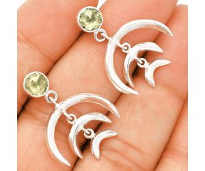 Prasiolite (Green Amethyst) Earrings SDE84351 E-1249, 6x6 mm