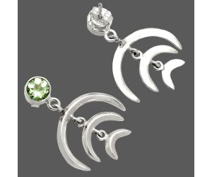 Prasiolite (Green Amethyst) Earrings SDE84358 E-1249, 6x6 mm