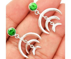 Lab Created Emerald Earrings SDE84359 E-1249, 6x6 mm