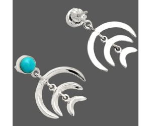 Sleeping Beauty Turquoise Earrings SDE84372 E-1249, 6x6 mm