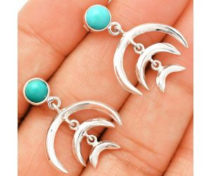 Sleeping Beauty Turquoise Earrings SDE84374 E-1249, 6x6 mm