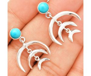 Sleeping Beauty Turquoise Earrings SDE84375 E-1249, 6x6 mm