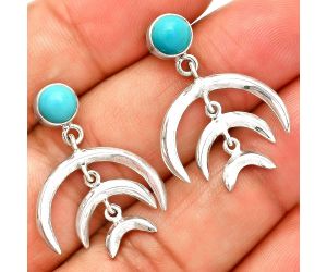 Sleeping Beauty Turquoise Earrings SDE84376 E-1249, 6x6 mm