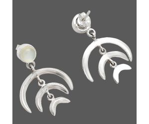 Srilankan Moonstone Earrings SDE84386 E-1249, 6x6 mm