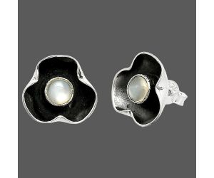 Srilankan Moonstone Stud Earrings SDE84426 E-1247, 5x5 mm