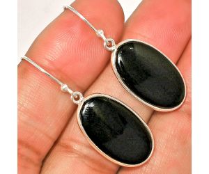 Black Onyx Earrings SDE84500 E-1001, 12x21 mm