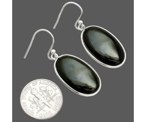 Black Onyx Earrings SDE84500 E-1001, 12x21 mm