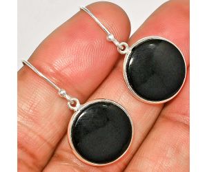 Black Onyx Earrings SDE84501 E-1001, 16x16 mm