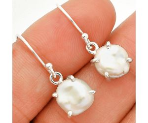 Natural Fresh Water Biwa Pearl Earrings SDE84517 E-1021, 9x10 mm