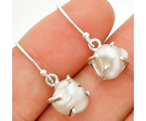 Natural Fresh Water Biwa Pearl Earrings SDE84521 E-1021, 9x9 mm