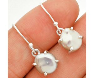 Natural Fresh Water Biwa Pearl Earrings SDE84525 E-1021, 9x9 mm