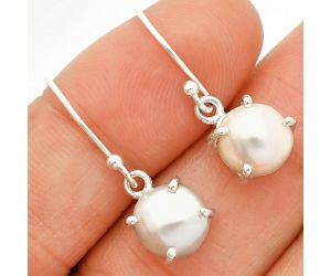 Natural Fresh Water Biwa Pearl Earrings SDE84538 E-1021, 9x9 mm