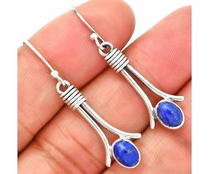 Lapis Lazuli Earrings SDE84557 E-1046, 5x7 mm