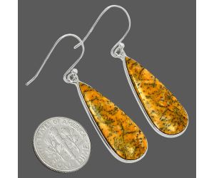 Honey Dendritic Opal Earrings SDE84819 E-1001, 11x19 mm