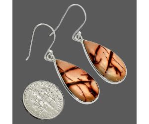 Indian Paint Gemstone Earrings SDE84834 E-1001, 12x24 mm