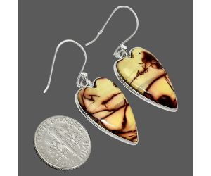 Heart Indian Paint Gemstone Earrings SDE84835 E-1001, 15x23 mm