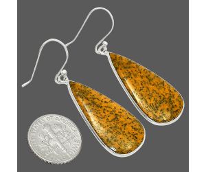 Honey Dendritic Opal Earrings SDE84891 E-1001, 15x31 mm