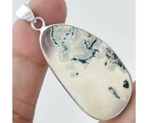 Natural Horse Canyon Moss Agate Pendant SDP100135 P-1001, 20x38 mm
